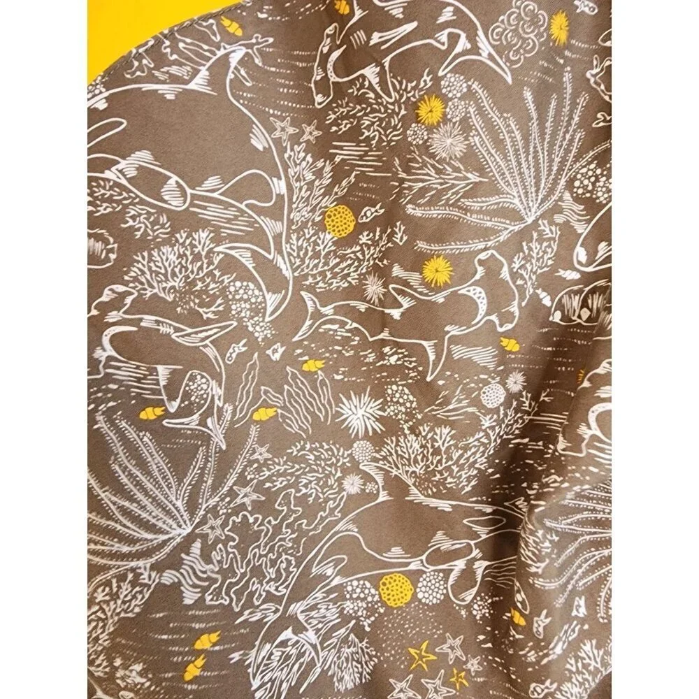 Beach Rays Men Beach Short Size 32 Swim Trunks Zipper pocket Yellow And Brown